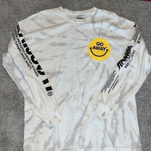 Go Away Smiley Face Anime Japanese Sexy Kitten Samurai T Shirt Japan Kaiju017 M - Picture 6 of 7